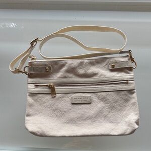 Burberry Cream Crossbody Bag with Gold Accents